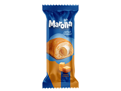 كرواسون بالكارميل و كريمة الفانيليا  