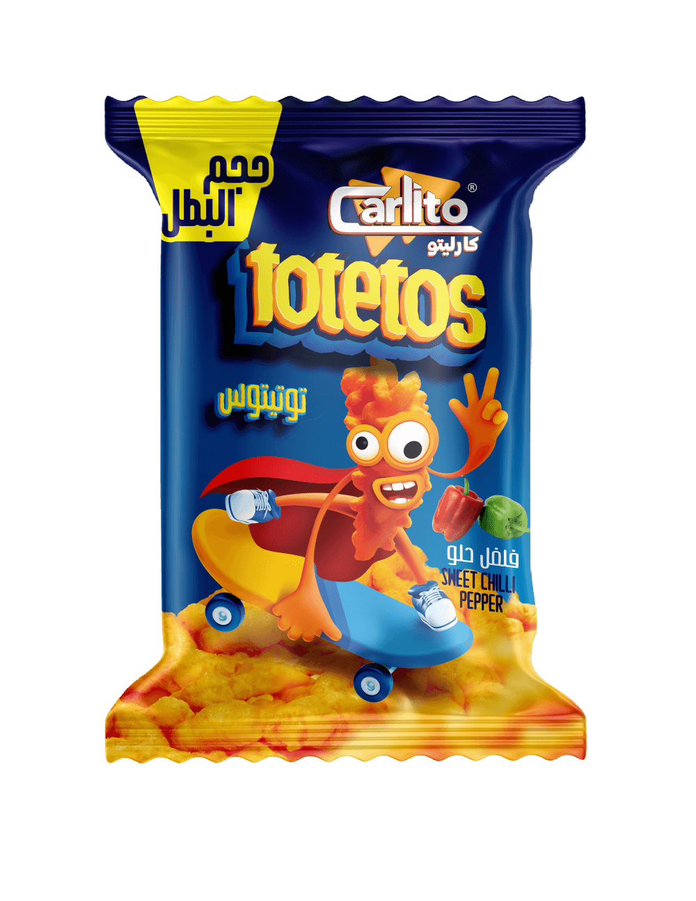 Snacks with sweet chili pepper flavor " hero size "